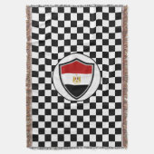 Egyptian flag throw blanket decke (Vorderseite Vertikal)