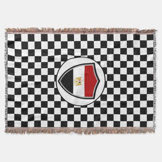Egyptian flag throw blanket decke (Vorderseite)