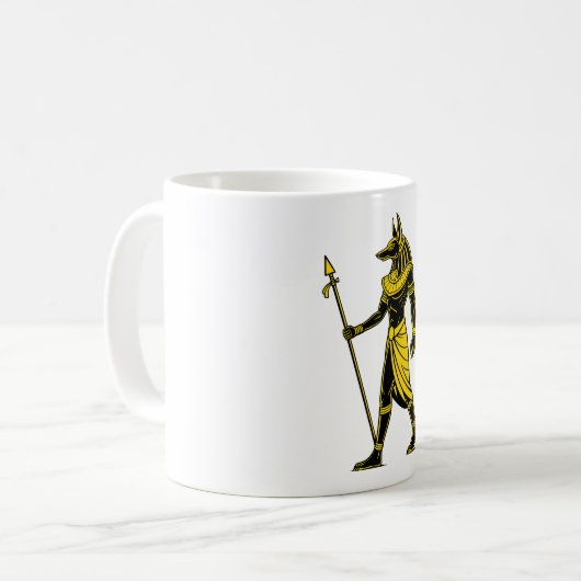 Egyptian God Anubis Kaffeetasse (Vorderseite Links)