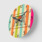 Egyptian Gods Runde Wanduhr (Winkel)