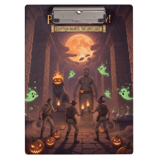 Egyptian Halloween clipboard Klemmbrett (Vorderseite)