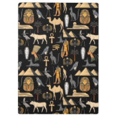  Egyptian Hieroglyphic Symbol Pattern Background   Klemmbrett (Rückseite)