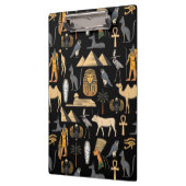 Egyptian Hieroglyphic Symbol Pattern Background Klemmbrett (Links)