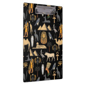 Egyptian Hieroglyphic Symbol Pattern Background Klemmbrett (Rechts)