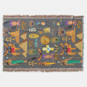 Egyptian Hieroglyphic Symbol Pattern pharaoh Decke (Vorderseite)