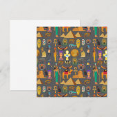 Egyptian Hieroglyphic Symbol Pattern pharaoh      Einladung (Vorne/Hinten)