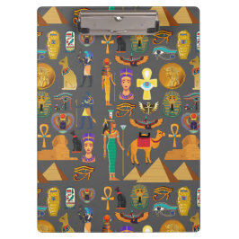 Egyptian Hieroglyphic Symbol Pattern pharaoh      Klemmbrett