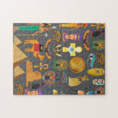 Egyptian Hieroglyphic Symbol Pattern pharaoh      Puzzle (Horizontal)