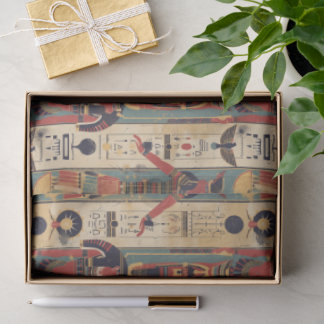 Egyptian hieroglyphics Pharaoh Pattern Seidenpapier