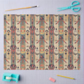 Egyptian hieroglyphics Pharaoh Pattern Seidenpapier (Basteln)