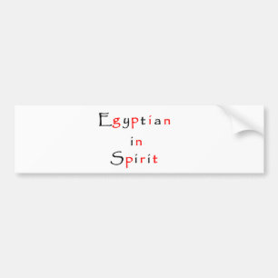 Egyptian in Spirit-bumper sticker Autoaufkleber
