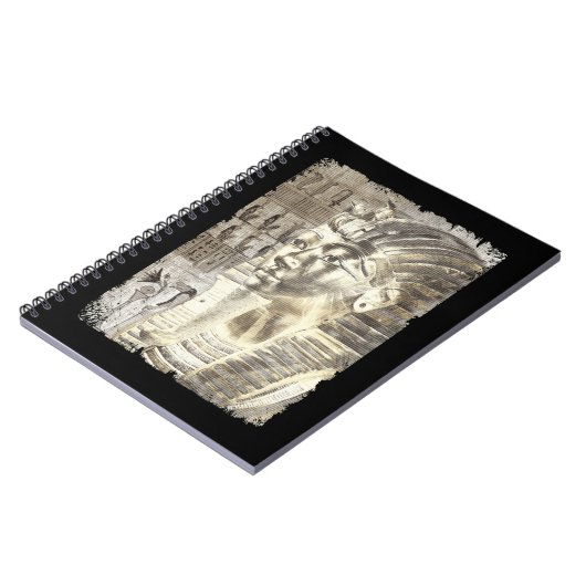 Egyptian King Tut Pharaoh Tutankun Wall Art Notizblock (Linke Seite)