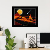 "EGYPTIAN NIGHTS" Sphinx Fantasy Art Poster (Heimbüro)