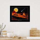 "EGYPTIAN NIGHTS" Sphinx Fantasy Art Poster (Küche)