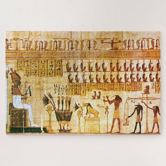 Egyptian pharoah papyrus puzzle (Horizontal)
