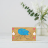 EGYPTIAN SCARAB BEETLE VISITENKARTE (Stehend Vorderseite)