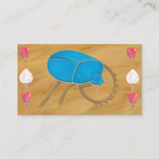 EGYPTIAN SCARAB BEETLE VISITENKARTE (Vorderseite)