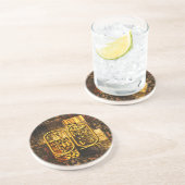 Egyptian Silhouette Collage  Getränkeuntersetzer (Seite)