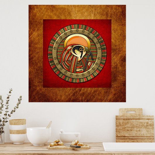 Egyptian Sun God Ra Poster (Küche)
