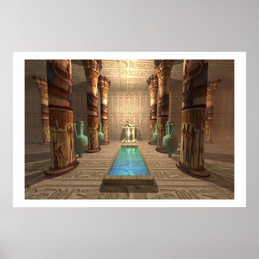 EGYPTIAN TEMPLE PRINT POSTER (Vorne)