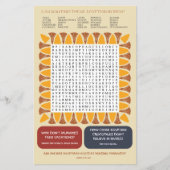 Egyptian Themed Games and Puzzles Activity Sheet Flyer (Vorne)
