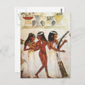 Egyptian Women Musicians Postkarte (Vorne/Hinten)