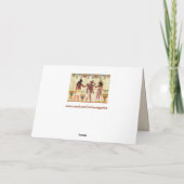 egyptische Grußkarte Karte (Rückseite)