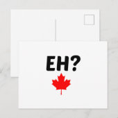 EH CANADA MAPPLE LEAF POSTKARTE (Vorne/Hinten)
