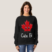 Eh Canadian Flag Maple Leaf Funny Canada Souvenir Sweatshirt (Vorne ganz)