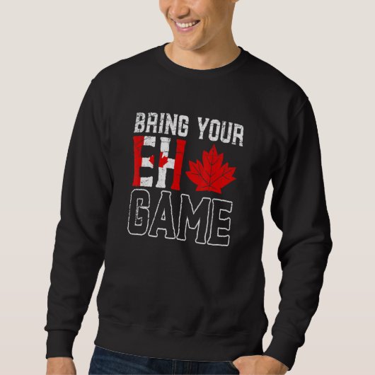 EH Game Maple Leaf Patriotic Kanada Sweatshirt (Vorderseite)
