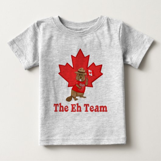 Eh Team Beaver Baby T-shirt (Vorderseite)