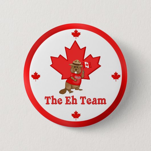 Eh Team Beaver Button (Vorderseite)