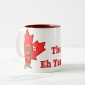 Eh Team Beaver Zweifarbige Tasse (Vorderseite Links)