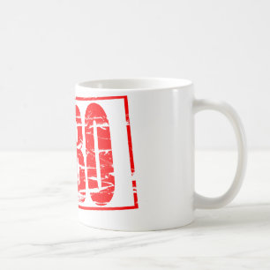EHBO roter Stempel Kaffeetasse