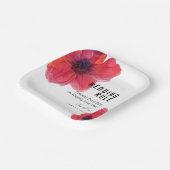 Ehe! Anemone Dreamscape Wedding Pappteller (Gewinkelt)