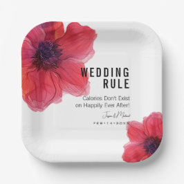 Ehe! Anemone Dreamscape Wedding Pappteller
