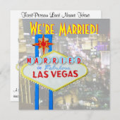 Ehe Ankündigung Las Vegas Hochzeit Foto (Vorne/Hinten)