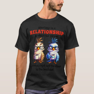 Ehe-Beziehung, die eine Person entwirft T-Shirt