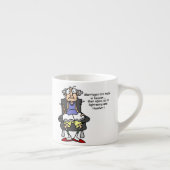 Ehe, Blitz, Donner-Spaß Espressotasse (Rechts)