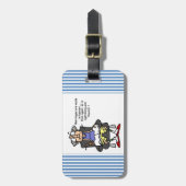 Ehe, Blitz, Donner-Spaß Gepäckanhänger (Vorderseite vertikal)