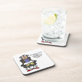 Ehe, Blitz, Donner-Spaß Getränkeuntersetzer (Rechte Seite)
