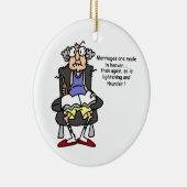 Ehe, Blitz, Donner-Spaß Keramikornament (Rechts)