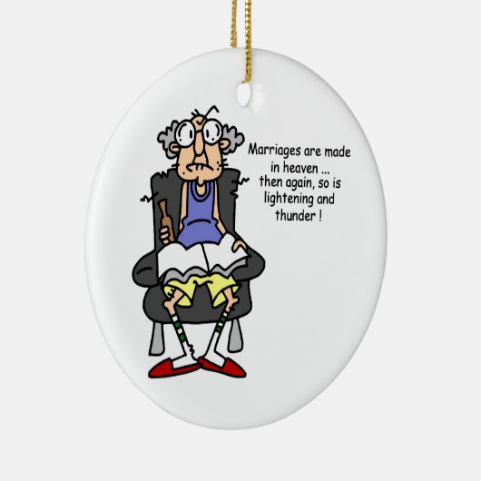 Ehe, Blitz, Donner-Spaß Keramikornament (Rechts)