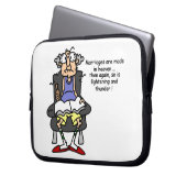 Ehe, Blitz, Donner-Spaß Laptopschutzhülle (Vorderseite Links)
