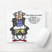 Ehe, Blitz, Donner-Spaß Mousepad (Mit Mouse)