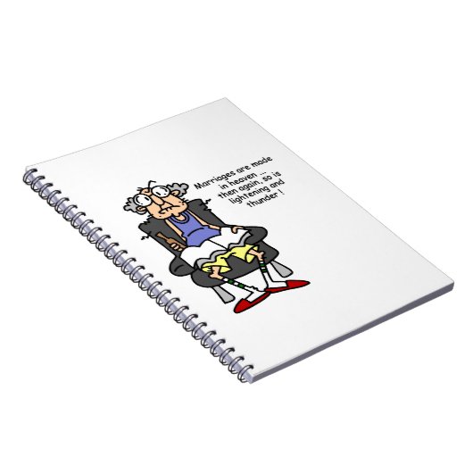 Ehe, Blitz, Donner-Spaß Notizblock (Rechte Seite)