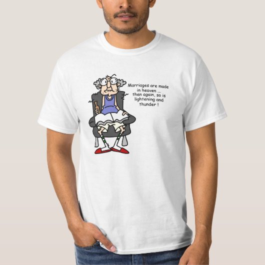 Ehe, Blitz, Donner-Spaß T-Shirt (Vorderseite)