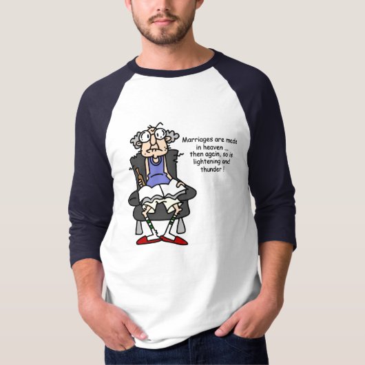 Ehe, Blitz, Donner-Spaß T-Shirt (Vorderseite)