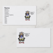 Ehe, Blitz, Donner-Spaß Visitenkarte (Vorne/Hinten)