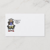 Ehe, Blitz, Donner-Spaß Visitenkarte (Rückseite)